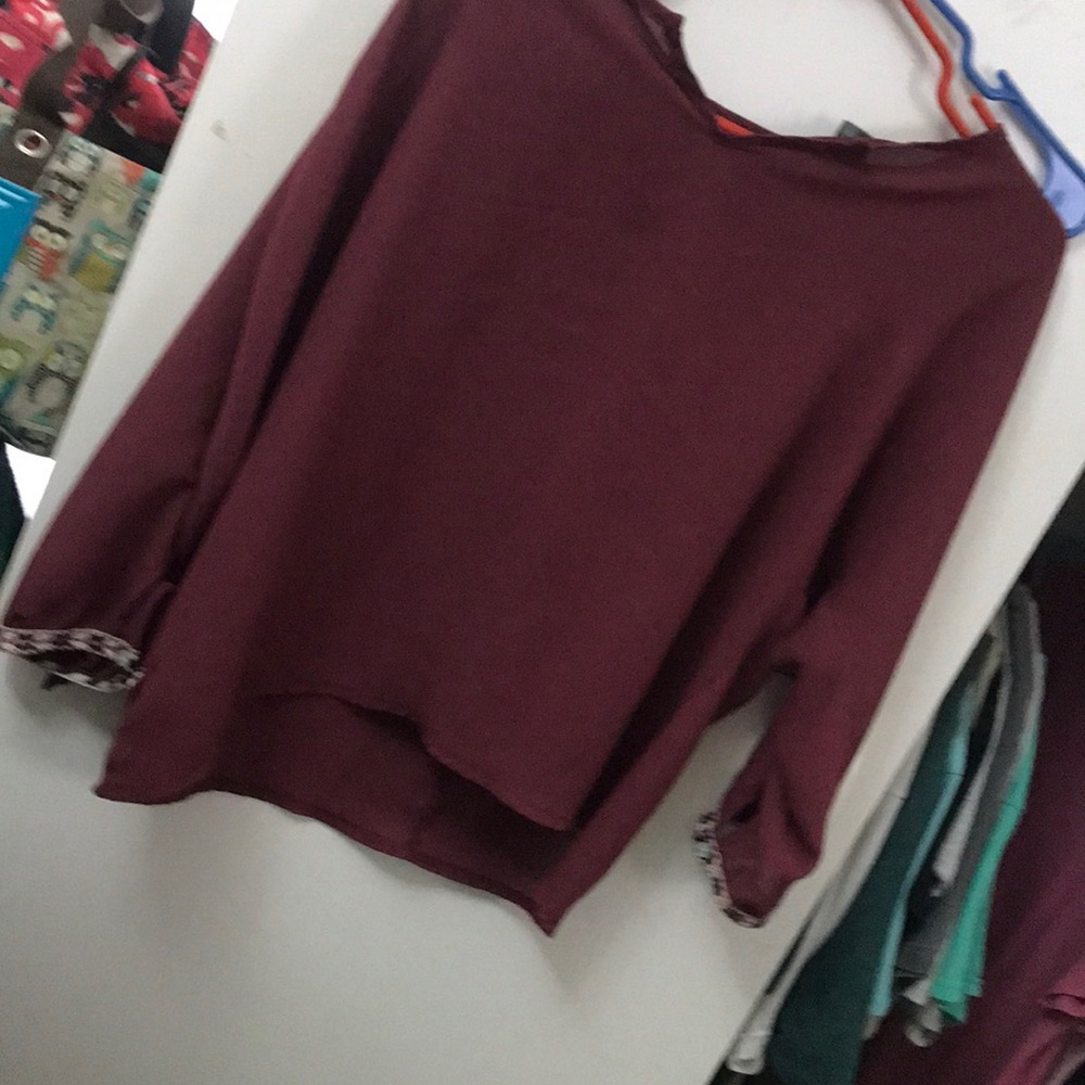 Maroon blouse